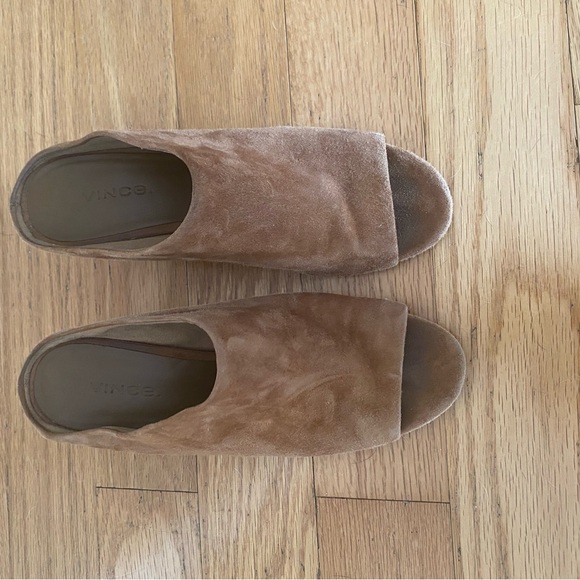 Vince Tan Suede Mules - Picture 3 of 5